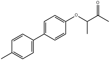 3-[(4'-メチルビフェニル-4-イル)オキシ]ブタン-2-オン 化学構造式