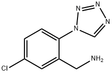 (5-CHLORO-2-(1H-TETRAZOL-1-YL)PHENYL)METHANAMINE 结构式