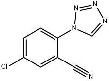 5-CHLORO-2-(1H-TETRAZOL-1-YL)BENZONITRILE Structure