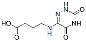 Butanoic acid, 4-[(2,3,4,5-tetrahydro-3,5-dioxo-1,2,4-triazin-6-yl)amino]- (9CI) Structure