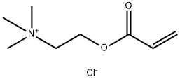 2-(アクリロイルオキシ)-N,N,N-トリメチルエタンアミニウム·クロリド 化学構造式