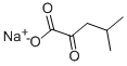 4-メチル-2-オキソ吉草酸ナトリウム 化学構造式