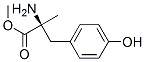 alpha-methyltyrosine methyl ester Struktur