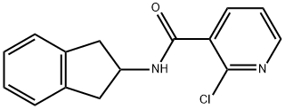 2-CHLORO-N-(2,3-DIHYDRO-1H-INDEN-2-YL)NICOTINAMIDE Structure