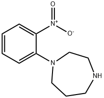 1-(2-Nitrophenyl)-[1,4]diazepane 化学構造式