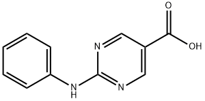 2-苯胺并嘧啶-5-羧酸 结构式