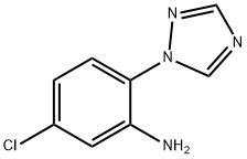 5-クロロ-2-(1H-1,2,4-トリアゾール-1-イル)アニリン 化学構造式