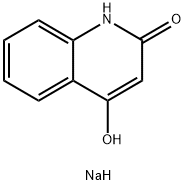 2,4-ジヒドロキシキノリン モノナトリウム 化学構造式
