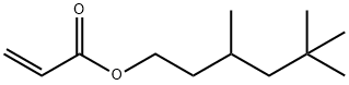 3,5,5-トリメチルヘキシルアクリラート 化学構造式