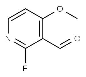 2-氟-4-甲氧基吡啶-3-甲醛, 451459-05-5, 结构式
