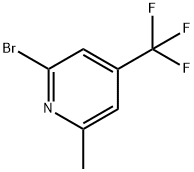 2-BROMO-6-METHYL-4-TRIFLUOROMETHYLPYRIDINE Struktur