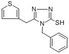 4-BENZYL-5-(3-THIENYLMETHYL)-4H-1,2,4-TRIAZOLE-3-THIOL 结构式