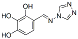 1,2,3-Benzenetriol, 4-[(4H-1,2,4-triazol-4-ylimino)methyl]- (9CI) Structure