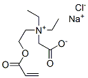 [2-(acryloyloxy)ethyl](carboxymethyl)diethylammonium chloride, sodium salt Structure