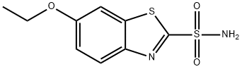 6-ETHOXY-2-BENZOTHIAZOLESULFONAMIDE Struktur