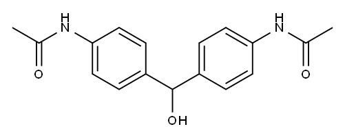 N,N'-diacetyl-4,4'-hydroxymethylenedianiline Structure