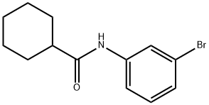 N-(3-ブロモフェニル)シクロヘキサンカルボキサミド 化学構造式