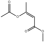 methyl 3-(acetoxy)isocrotonate Structure