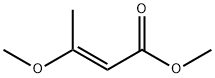 (E)-3-メトキシ-2-ブテン酸メチルエステル 化学構造式