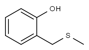 O-[(甲硫基)甲基]苯酚, 4526-41-4, 结构式