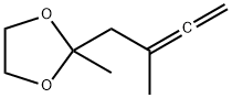 1,3-Dioxolane,  2-methyl-2-(2-methyl-2,3-butadienyl)-  (7CI,8CI,9CI) Struktur