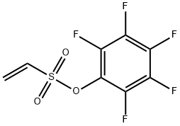 1-エチレンスルホン酸2,3,4,5,6-ペンタフルオロフェニル 化学構造式