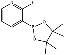 2-フルオロ-3-(4,4,5,5-テトラメチル-1,3,2-ジオキサボロラン-2-イル)ピリジン 化学構造式