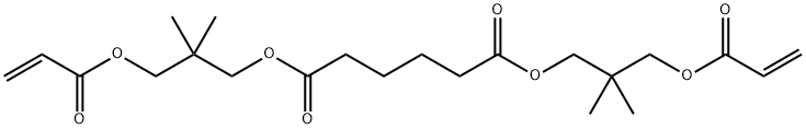 Hexanedioic acid,bis[2,2-dimethyl-3-[(1-oxo-2-propenyl)oxy]propyl]ester Structure
