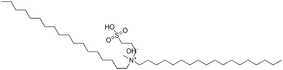 methyldioctadecyl(3-sulphopropyl)ammonium hydroxide 化学構造式