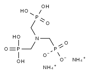 2アンモニア・(ニトリロトリスメチレン)トリスホスホン酸塩 化学構造式