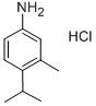 4-イソプロピル-3-メチルアニリン塩酸塩 化学構造式
