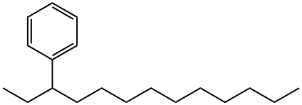 (1-エチルウンデシル)ベンゼン 化学構造式