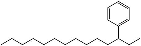 3-フェニルテトラデカン 化学構造式