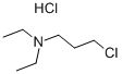 3-氯-1-二乙氨基丙烷盐酸盐,4535-85-7,结构式