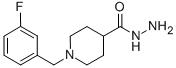1-(3-FLUOROBENZYL)-4-PIPERIDINECARBOHYDRAZIDE 化学構造式