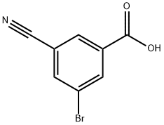 3-Bromo-5-cyanobenzoic acid Struktur