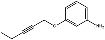 Benzenamine, 3-(2-pentynyloxy)- (9CI) Structure