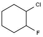 1-Chloro-2-fluorocyclohexane Structure
