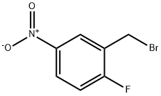 2-BROMOMETHYL-1-FLUORO-4-NITROBENZENE Struktur
