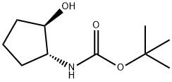 Carbamic acid, [(1R,2R)-2-hydroxycyclopentyl]-, 1,1-dimethylethyl ester (9CI) Structure