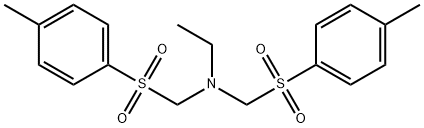N,N-bis[(p-tolylsulphonyl)methyl]ethylamine Structure
