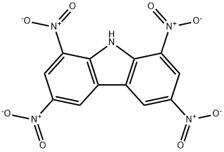 1,3,6,8-テトラニトロカルバゾール 化学構造式