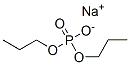 Phosphoric acid, dipropyl ester, sodium salt 化学構造式