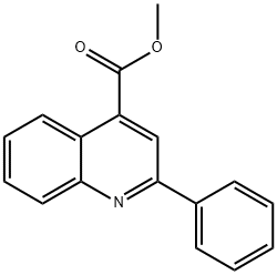 2-PHENYL-QUINOLINE-4-CARBOXYLIC ACID METHYL ESTER 化学構造式