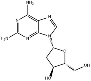 2,6-Diaminopurine 2'-deoxyriboside Structure