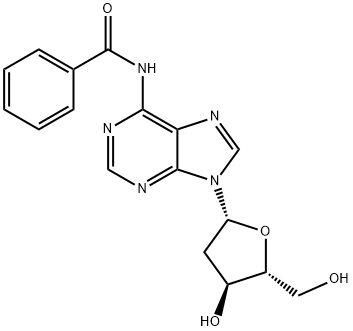 N-Benzoyl-2'-deoxy-adenosine Struktur