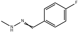 Benzaldehyde, 4-fluoro-, methylhydrazone (9CI) 结构式