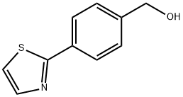 4-(チアゾール-2-イル)ベンジルアルコール 化学構造式