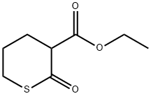 2-オキソチアン-3-カルボン酸エチル 化学構造式