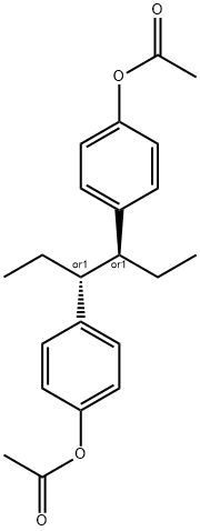 [4-[(3R,4S)-4-(4-acetyloxyphenyl)hexan-3-yl]phenyl] acetate Struktur